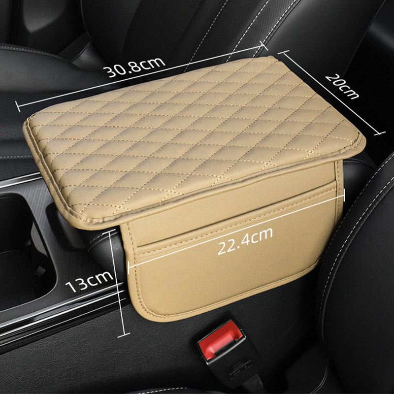 📢📢 50% KORTING🚗 Universeel leren verhogingskussen voor de armsteunbox in de auto – comfortabele ondersteuning en een verhoogde armpositie.