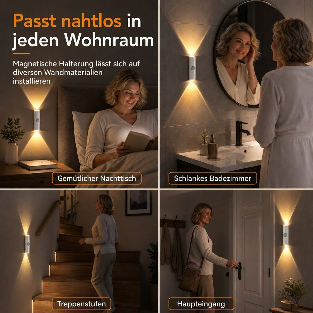 💡 Koop 1 krijg 1 gratis🚶 Magnetische slimme bewegingssensor met RGB-verlichting – Aanpasbare sfeer ✨