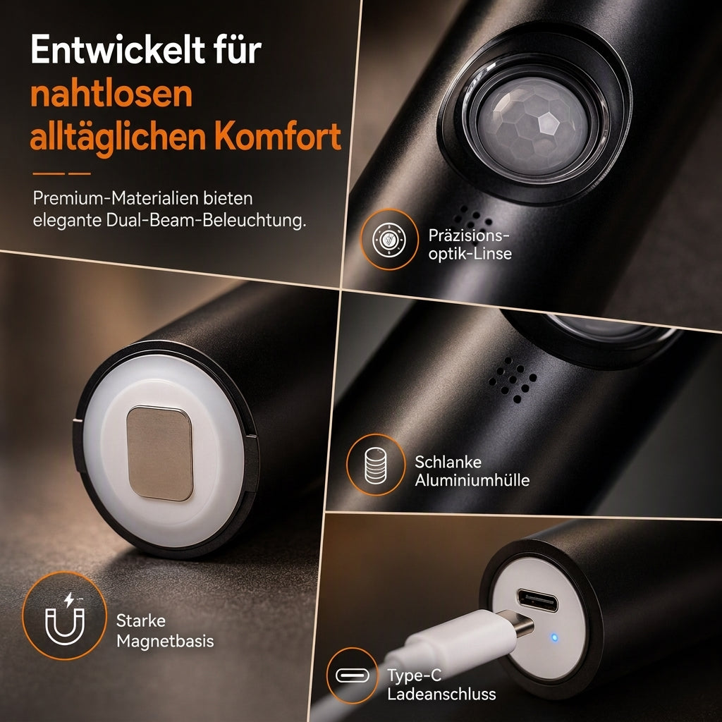 💡 Koop 1 krijg 1 gratis🚶 Magnetische slimme bewegingssensor met RGB-verlichting – Aanpasbare sfeer ✨