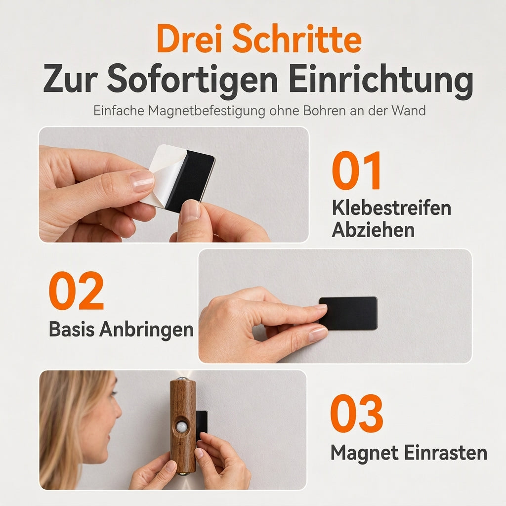 💡 Koop 1 krijg 1 gratis🚶 Magnetische slimme bewegingssensor met RGB-verlichting – Aanpasbare sfeer ✨