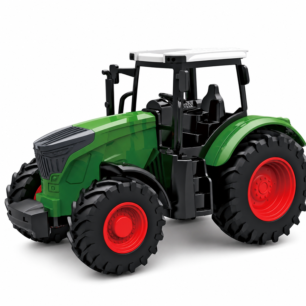 🚜✨Grote speelgoedset voor kinderen: boerderijtractor met aanhanger en accessoires, een op wrijving werkend en op afstand bestuurbare bouwvoertuig voor jongens