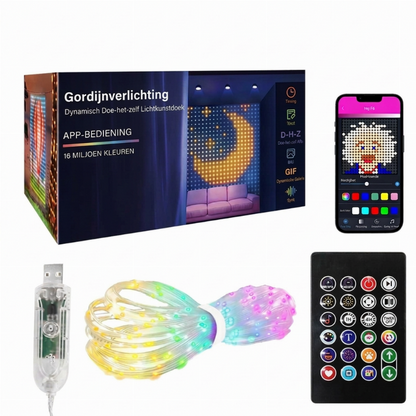 🎄 50% KORTING! ✨ LED Gordijn Lichtketting – waterdicht, voor binnen en buiten ✨