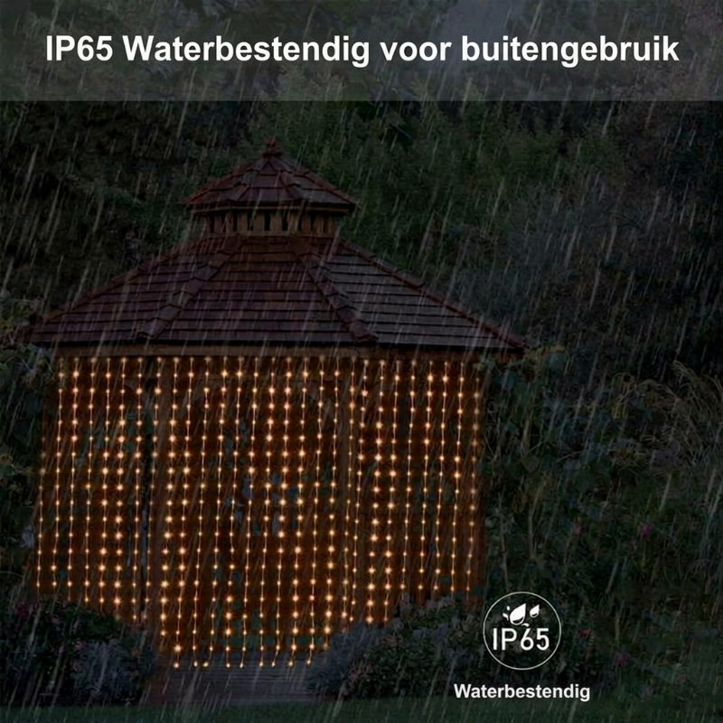 🎄 50% KORTING! ✨ LED Gordijn Lichtketting – waterdicht, voor binnen en buiten ✨