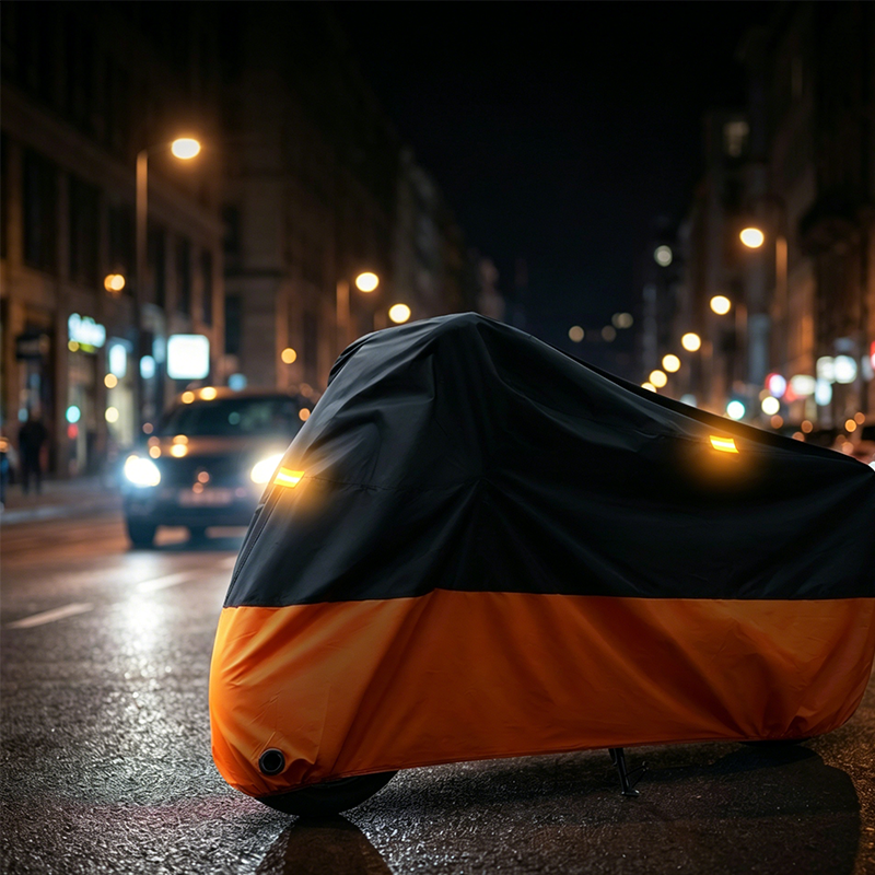 🏍️ Motorfietshoes met openingen voor het slot – Oxford-stof, bevestigingsgesp en reflecterende details, maten M tot 4XL voor bescherming tegen regen, stof en zon ✨
