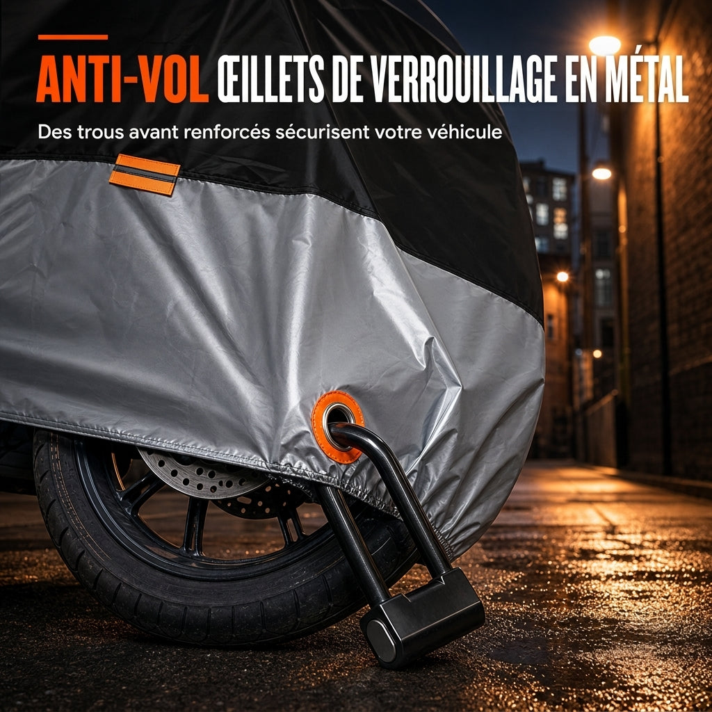 🏍️ Motorfietshoes met openingen voor het slot – Oxford-stof, bevestigingsgesp en reflecterende details, maten M tot 4XL voor bescherming tegen regen, stof en zon ✨