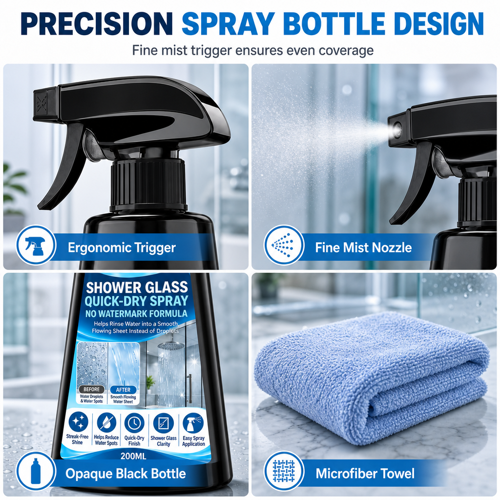 Snel Drogende Douceglas Spray met Handdoek