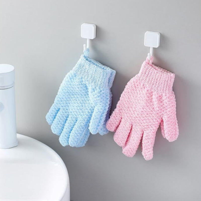 💙🌸 50% KORTING! Van doffe huid naar stralende teint – deze exfoliërende badhandschoenen met vijf vingers verwijderen dode cellen en zorgen voor een luxe schuimlaag!