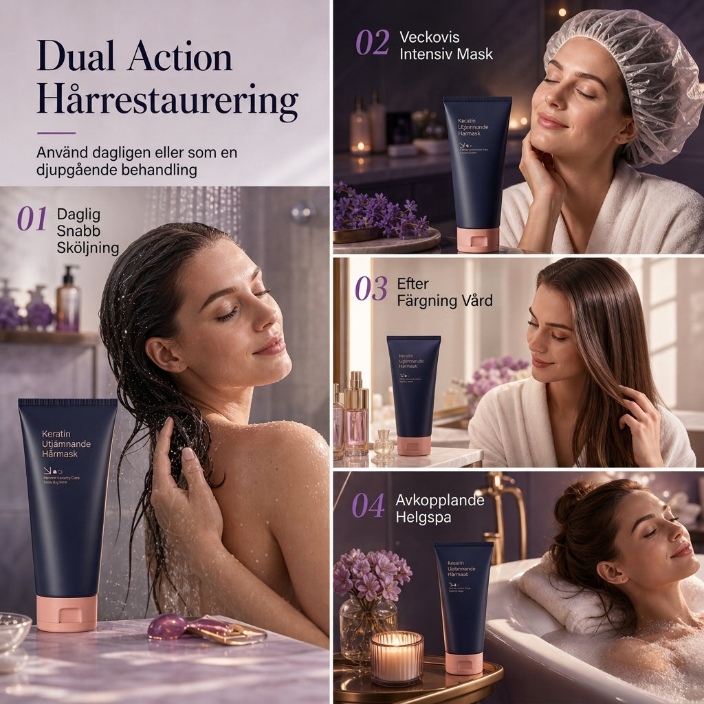 🧼 50 % KORTING 💇 Keratine-gladmakend haarmasker 320 ml Voedende en herstellende behandeling voor droog, kroezig en beschadigd haar 🧴
