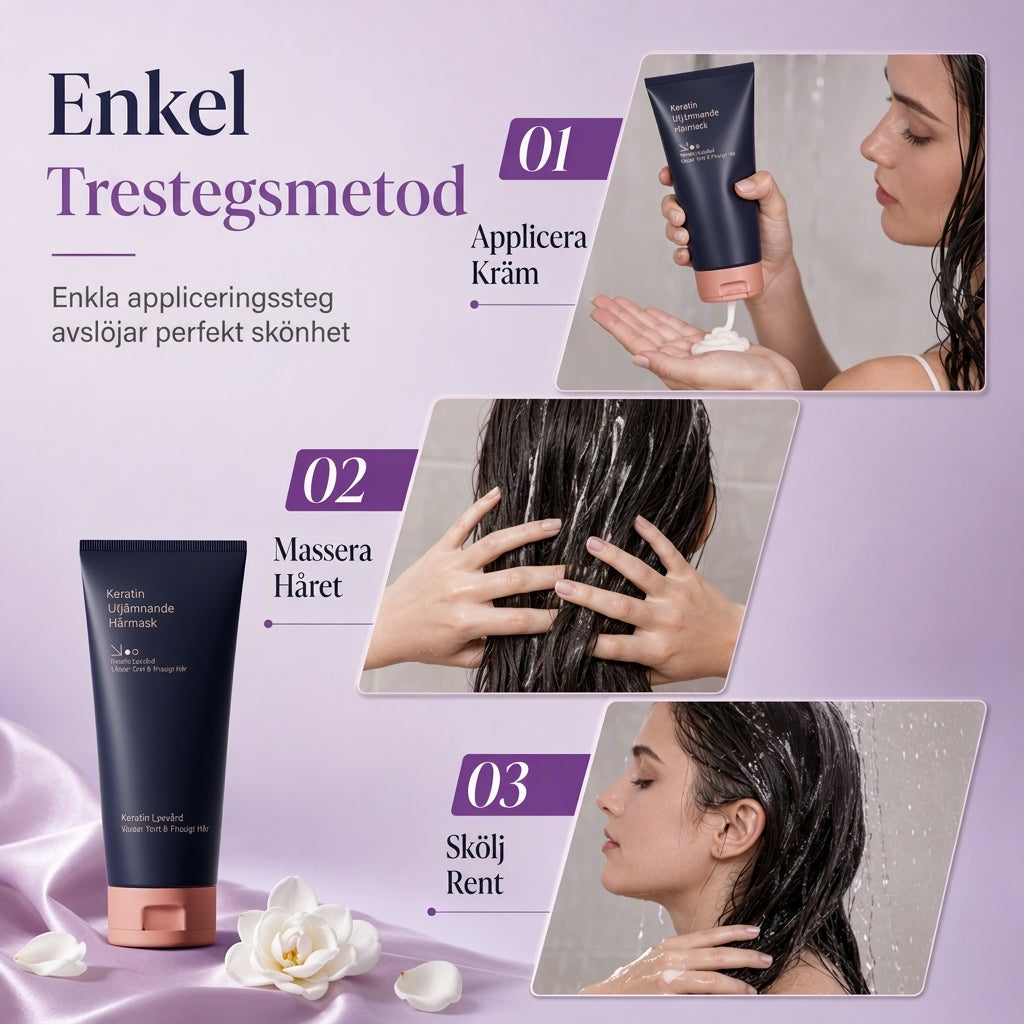 🧼 50 % KORTING 💇 Keratine-gladmakend haarmasker 320 ml Voedende en herstellende behandeling voor droog, kroezig en beschadigd haar 🧴