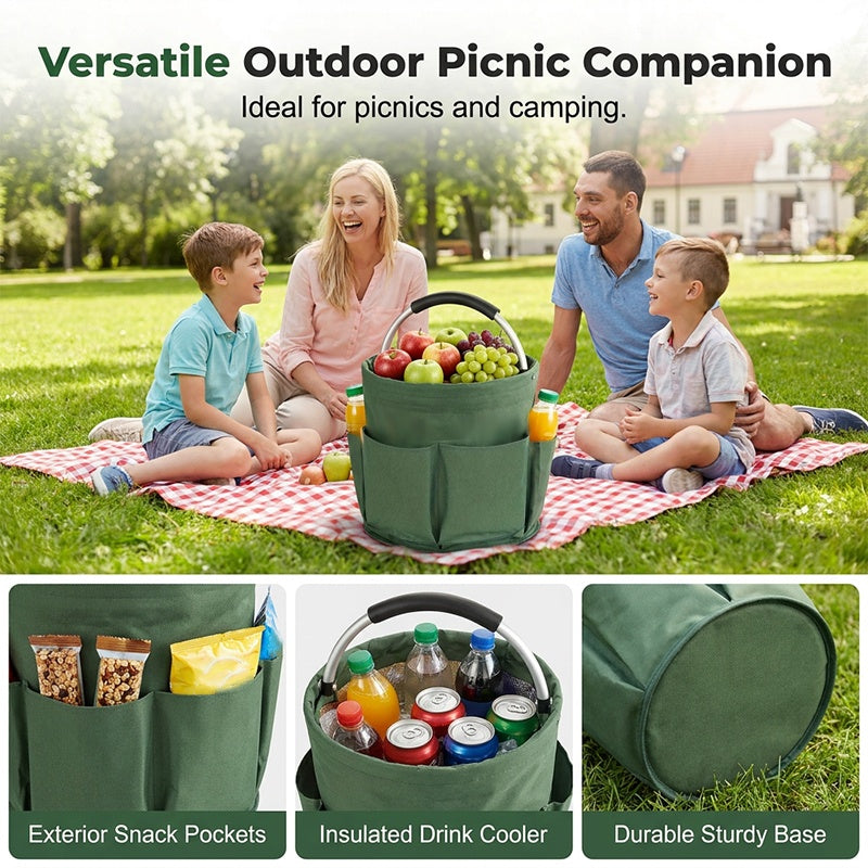 🌼Opvouwbare picknickmand & multifunctionele opbergmand