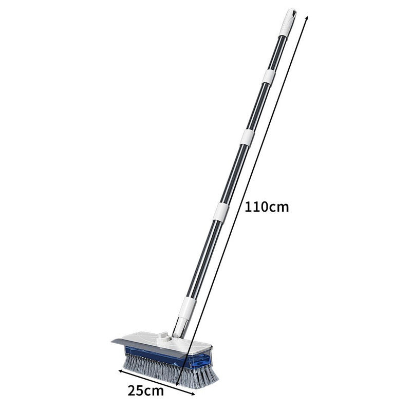 🧹✨ 3-in-1 vloerborstel met vloeistofdispenser – schrobben, schrapen, afstrijken en pincet, lange steel, stijve borstelharen – voor een grondige reiniging van elke vloer. 💪