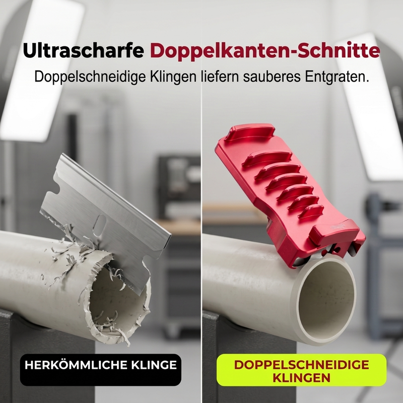 🛠 Draagbare ontbramer voor koperen en kunststofbuizen