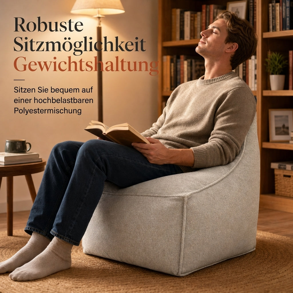 📢 50% KORTING! 🧺 Opberghoes voor poef – Grote ritssluiting, wasbaar & 45x45x23 cm ✨