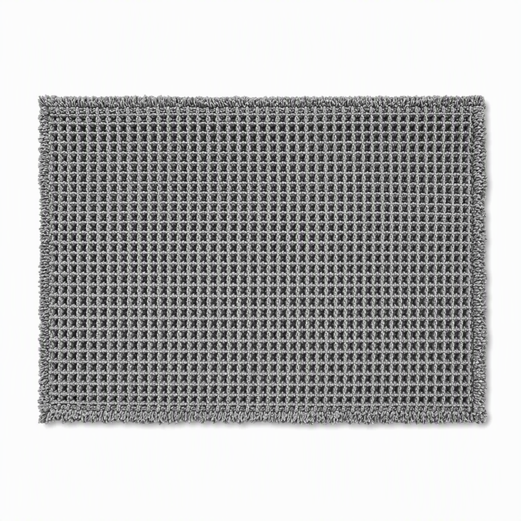 🧼Antislip, waterabsorberende badkamermat met wafelstructuur
