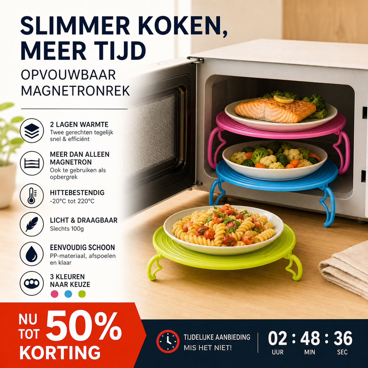 🔥1+1 gratis🍱Opvouwbare magnetronplaat