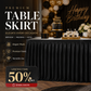 💥 Geplooide tafelrok voor evenementen – Elegante en eenvoudige tafeldecoratie ✨